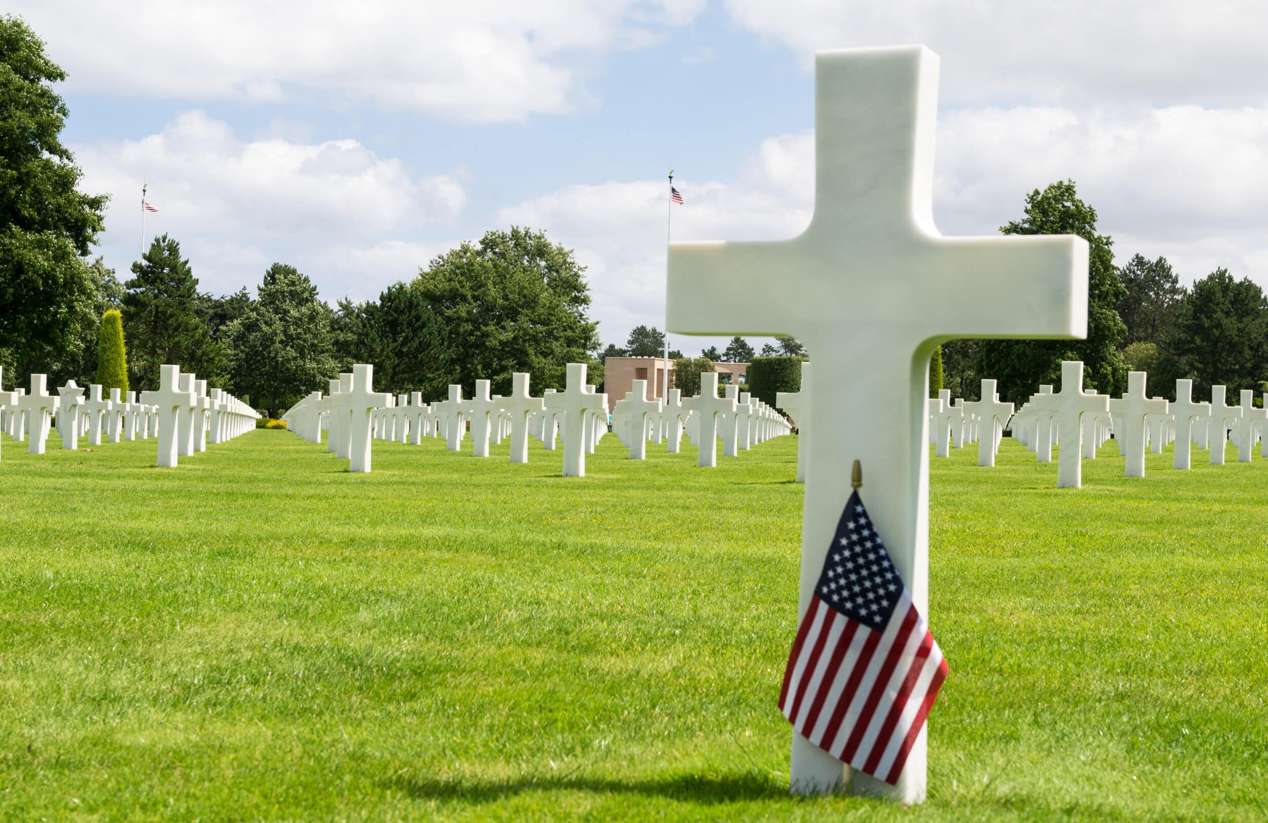 White crosses in American Cemetery, Coleville sur Mer, Omaha Bea