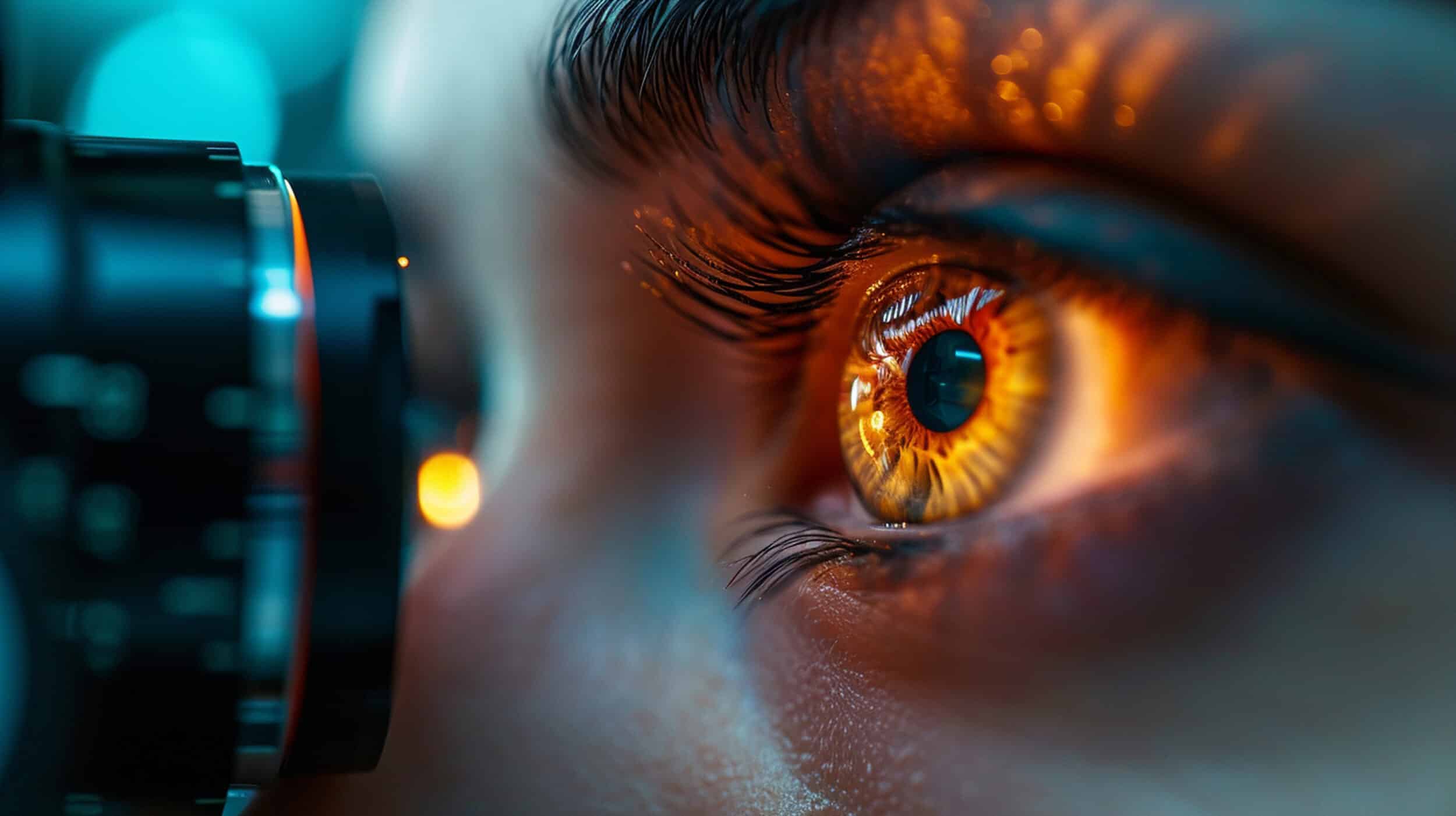 Glaucoma Testing Procedure: A patient undergoing a glaucoma testing procedure, emphasizing the importance of early detection and monitoring