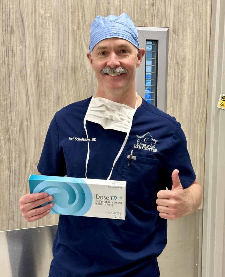 Dr. Kurt Schwiesow, MD, with iDose