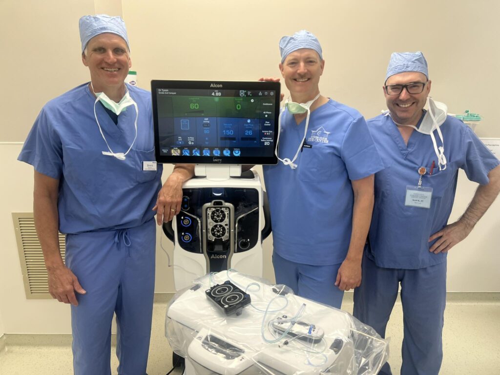Tower Clock Eye Center now features the Alcon Unity system.
