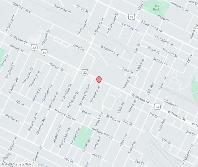 Location Map: 1087 West Mason Street Green Bay, Wisconsin 54303