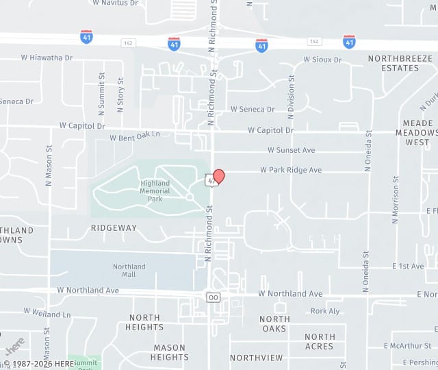 Location Map: 3142 N. Richmond St. Appleton, Wisconsin 54911