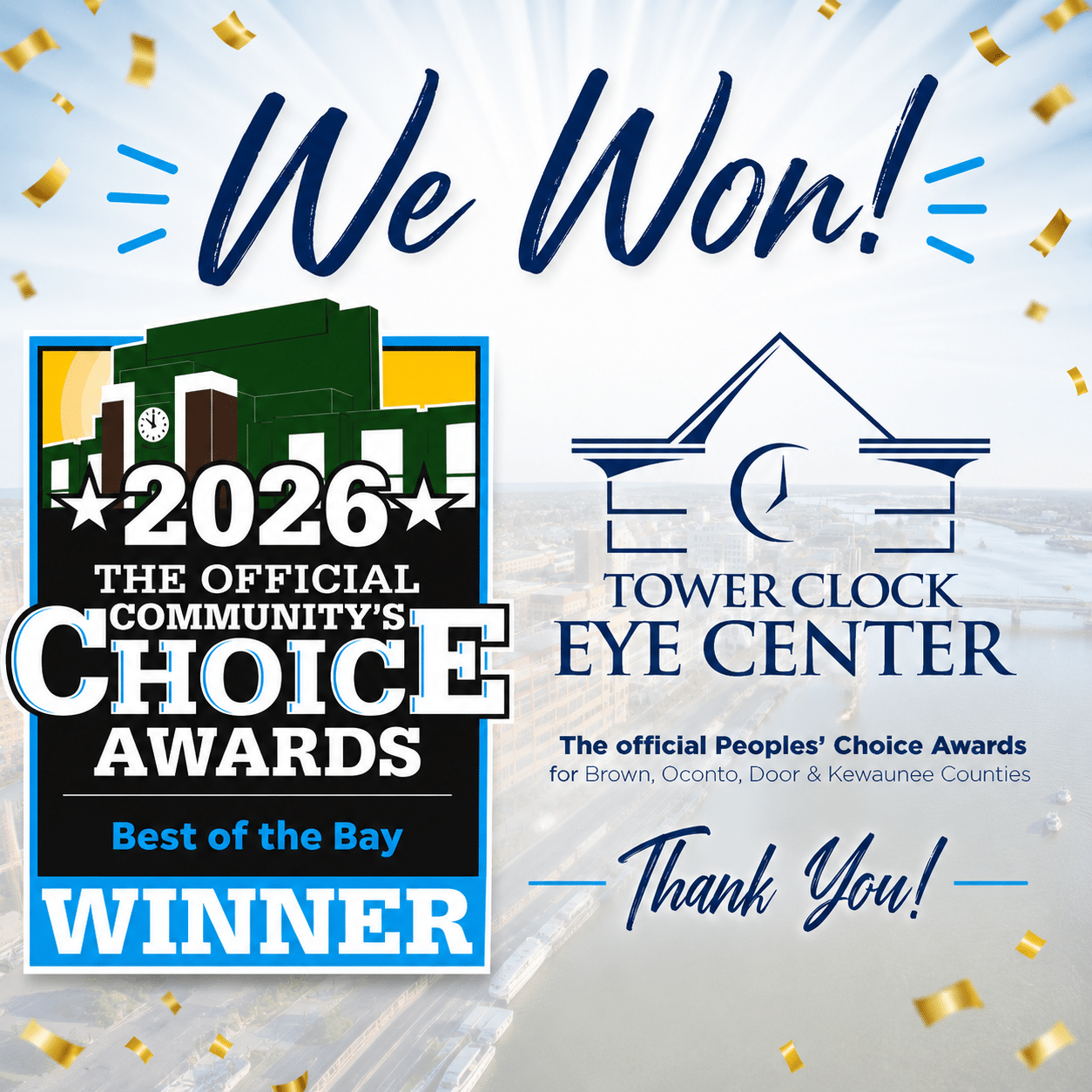 Tower Clock Eye Center - Best of the Bay Winner!